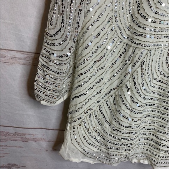Show me your Mumu embellished sequin Iggy mini dress Frost nwt size small - Picture 8 of 13